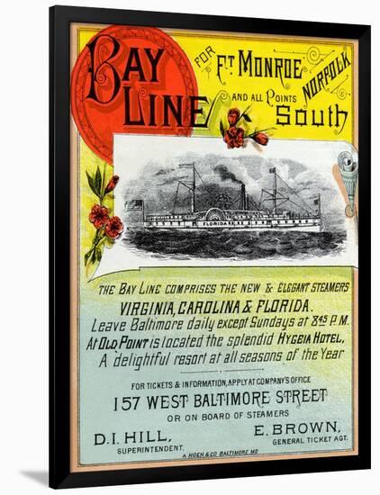 Bay Line-null-Framed Art Print