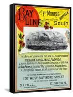 Bay Line-null-Framed Stretched Canvas