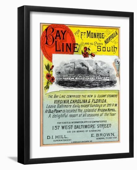 Bay Line-null-Framed Art Print