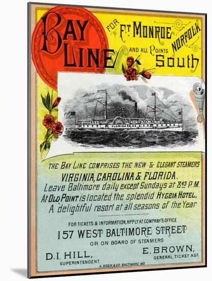 Bay Line-null-Mounted Art Print