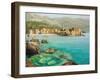 Bay Near Old Budva-kirilstanchev-Framed Art Print