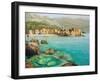 Bay Near Old Budva-kirilstanchev-Framed Art Print