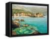 Bay Near Old Budva-kirilstanchev-Framed Stretched Canvas