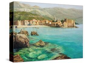 Bay Near Old Budva-kirilstanchev-Stretched Canvas