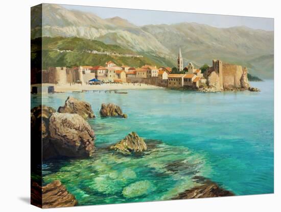 Bay Near Old Budva-kirilstanchev-Stretched Canvas