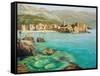 Bay Near Old Budva-kirilstanchev-Framed Stretched Canvas