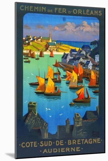 Bay Of Audierne-Charles-Jean Hallo-Mounted Art Print