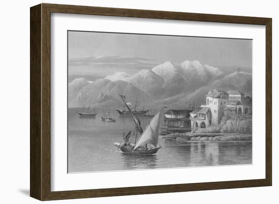 Bay of Beirut, Engraved by C. Cousen-John Douglas Woodward-Framed Giclee Print