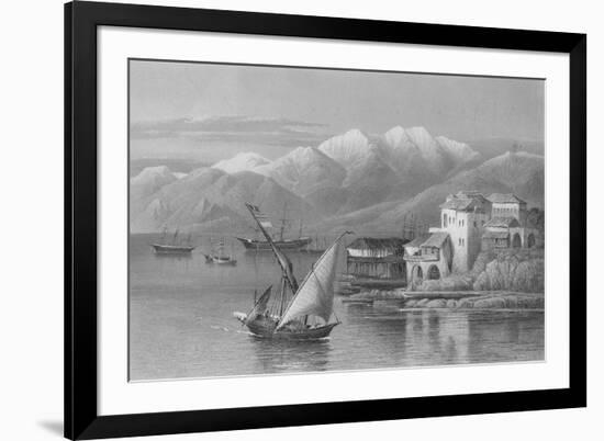 Bay of Beirut, Engraved by C. Cousen-John Douglas Woodward-Framed Giclee Print