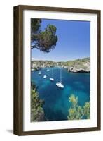 Bay of Cala Figuera, Majorca (Mallorca), Balearic Islands (Islas Baleares)-Markus Lange-Framed Photographic Print