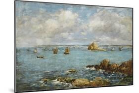 Bay of Douarnenez-Eugène Boudin-Mounted Giclee Print