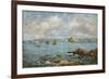 Bay of Douarnenez-Eugène Boudin-Framed Premium Giclee Print