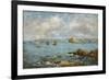 Bay of Douarnenez-Eugène Boudin-Framed Premium Giclee Print