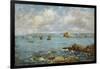 Bay of Douarnenez-Eugène Boudin-Framed Giclee Print