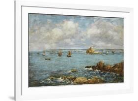 Bay of Douarnenez-Eugène Boudin-Framed Giclee Print