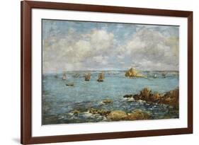 Bay of Douarnenez-Eugène Boudin-Framed Giclee Print