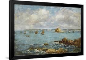 Bay of Douarnenez-Eugène Boudin-Framed Giclee Print