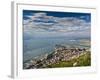 Bay of Gibraltar and Gibraltar Town from the Top of the Rock, Gibraltar, Europe-Giles Bracher-Framed Photographic Print