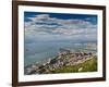 Bay of Gibraltar and Gibraltar Town from the Top of the Rock, Gibraltar, Europe-Giles Bracher-Framed Photographic Print