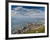 Bay of Gibraltar and Gibraltar Town from the Top of the Rock, Gibraltar, Europe-Giles Bracher-Framed Photographic Print