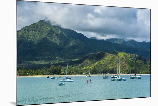 Bay of Hanalai on the Island of Kauai, Hawaii, United States of America, Pacific-Michael Runkel-Mounted Photographic Print