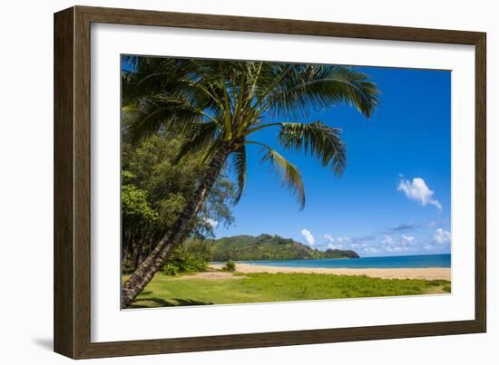 Bay of Hanalai on the Island of Kauai, Hawaii, United States of America, Pacific-Michael Runkel-Framed Photographic Print