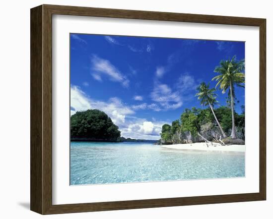 Bay of Honeymoon Island, World Heritage Site, Rock Islands, Palau-Stuart Westmoreland-Framed Premium Photographic Print
