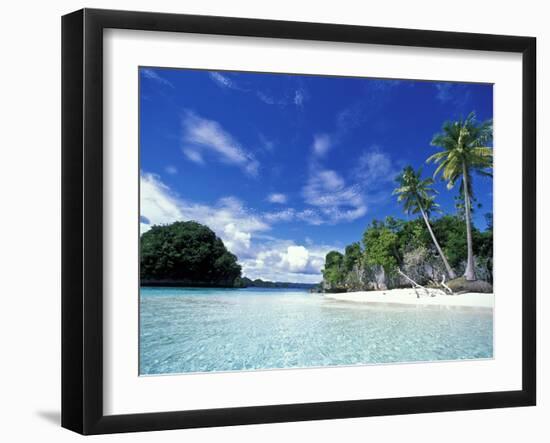 Bay of Honeymoon Island, World Heritage Site, Rock Islands, Palau-Stuart Westmoreland-Framed Premium Photographic Print