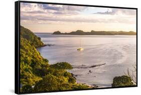 Bay of Islands at Sunrise, Seen from Russell, Northland Region, North Island, New Zealand, Pacific-Matthew Williams-Ellis-Framed Stretched Canvas