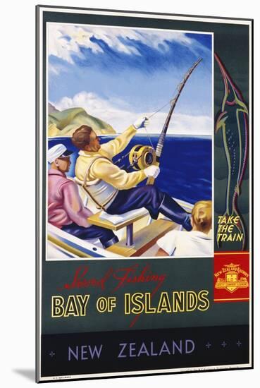 Bay of Islands New Zealand Poster-null-Mounted Giclee Print