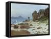 Bay of Monterey-Albert Bierstadt-Framed Stretched Canvas