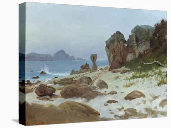 Bay of Monterey-Albert Bierstadt-Stretched Canvas