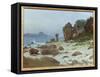 Bay of Monterey-Albert Bierstadt-Framed Stretched Canvas