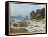 Bay of Monterey-Albert Bierstadt-Framed Stretched Canvas