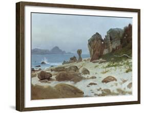 Bay of Monterey-Albert Bierstadt-Framed Giclee Print