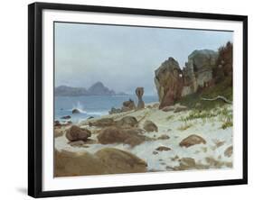 Bay of Monterey-Albert Bierstadt-Framed Giclee Print