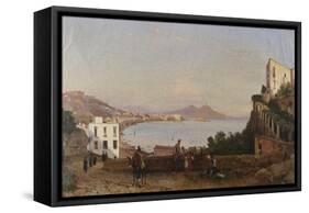 Bay of Naples-Giacinto Gigante-Framed Stretched Canvas