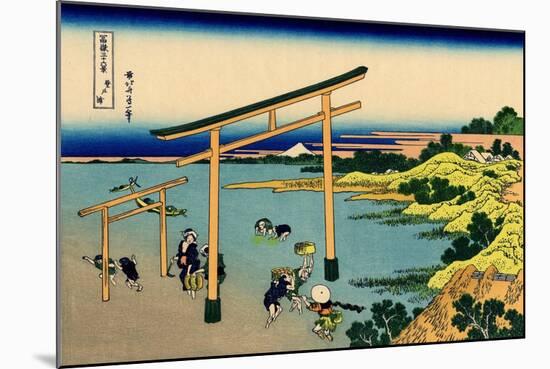 Bay of Noboto, c.1830-Katsushika Hokusai-Mounted Giclee Print