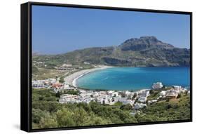Bay of Plakias, South Crete, Crete, Greek Islands, Greece, Europe-Markus Lange-Framed Stretched Canvas