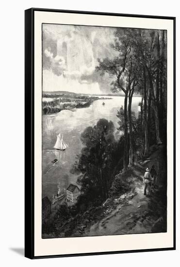 Bay of Quinte, from Above Stone Mills, Canada, Nineteenth Century-null-Framed Stretched Canvas