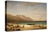 Bay of Salerno, 1858-Albert Bierstadt-Stretched Canvas