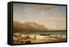 Bay of Salerno, 1858-Albert Bierstadt-Framed Stretched Canvas