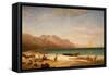 Bay of Salerno. 1858-Albert Bierstadt-Framed Stretched Canvas