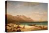 Bay of Salerno. 1858-Albert Bierstadt-Stretched Canvas