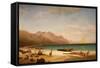 Bay of Salerno. 1858-Albert Bierstadt-Framed Stretched Canvas