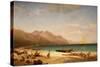 Bay of Salerno. 1858-Albert Bierstadt-Stretched Canvas