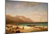 Bay of Salerno. 1858-Albert Bierstadt-Mounted Giclee Print