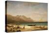 Bay of Salerno, 1858-Albert Bierstadt-Stretched Canvas