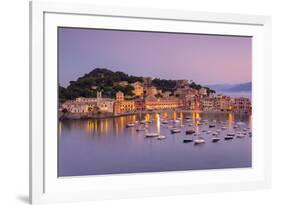 Bay of Silence, Sestri Levante, Genova province, Liguria, Italy.-ClickAlps-Framed Photographic Print