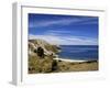 Bay on Isla del Sol, Lake Titicaca, Bolivia, South America-Simon Montgomery-Framed Photographic Print